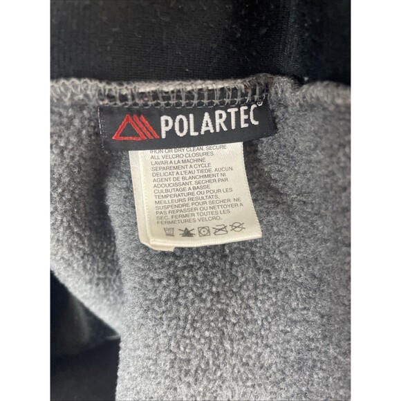 The North Face Denali Jacket Fleece Full Zip Mens Large Gray Black Polartec EUC - Picture 8 of 9